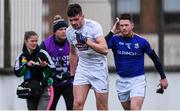 7 December 2019; Liam Power of Kildare and Michael Quinn of Longford leave the field to be treated for injuries in the first half during the 2020 O'Byrne Cup Round 1 match between Kildare and Longford at St Conleth's Park in Newbridge, Kildare. Photo by Piaras Ó Mídheach/Sportsfile