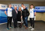 11 December 2019; TQS Integration announced their sponsorship of Waterford GAA for 2020 at TQS Integration Systems in Lismore, Waterford. In attendance is Maire Quilty, Corporate Managing Director of TQS, with Waterford GAA chairman Paddy Joe Ryan, Waterford hurling team manager Liam Cahill and, from left, Waterford players Kieran Bennett, Conor Prunty and Conor Gleeson. Photo by Matt Browne/Sportsfile
