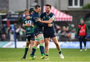 14 December 2019; Connacht players including Robin Copeland and Tom Daly celebrate at full-time following the Heineken Champions Cup Pool 5 Round 4 match between Connacht and Gloucester at The Sportsground in Galway. Photo by Harry Murphy/Sportsfile