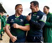 14 December 2019; Shane Delahunt, left, and Robin Copeland of Connacht embrace following the Heineken Champions Cup Pool 5 Round 4 match between Connacht and Gloucester at The Sportsground in Galway. Photo by Harry Murphy/Sportsfile