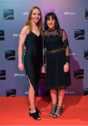14 December 2019; In attendance during the RTÉ Sports Awards 2019 at RTÉ studios in Donnybrook, Dublin, are Members of the Dublin All-Ireland Ladies Football Championship winning and three in a row winning squad Ciara Trant, left, and Siobhan McGrath. Photo by Brendan Moran/Sportsfile