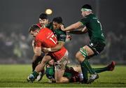 21 December 2019; Chris Farrell of Munster is tackled by Bundee Aki of Connacht during the Guinness PRO14 Round 8 match between Connacht and Munster at The Sportsground in Galway. Photo by Seb Daly/Sportsfile