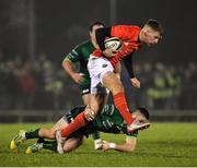 21 December 2019; Liam Coombes of Munster evades the tackle of Caolin Blade of Connacht during the Guinness PRO14 Round 8 match between Connacht and Munster at The Sportsground in Galway. Photo by Seb Daly/Sportsfile