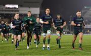 21 December 2019; Connacht players, from left, Conor Fitzgerald, Kyle Godwin, Denis Buckley, Quinn Roux, Ultan Dillane and Finlay Bealham prior to the Guinness PRO14 Round 8 match between Connacht and Munster at The Sportsground in Galway. Photo by Seb Daly/Sportsfile