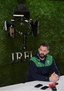 23 December 2019; Ireland head coach Andy Farrell during a media briefing at the IRFU High Performance Centre in Abbotstown, Dublin. Photo by Ramsey Cardy/Sportsfile