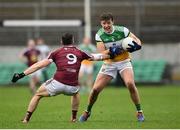 11 January 2020; Michael Brazil of Offaly in action against Noel Mulligan of Westmeath during the O'Byrne Cup Semi-Final match between Offaly and Westmeath at Bord na Móna O'Connor Park in Tullamore, Offaly. Photo by Harry Murphy/Sportsfile