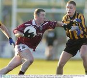 23 November 2003; John McDonnald, Arles-Kilcruise, in action against Round Towers Mark Scanlon. AIB Leinster Club Football Championship Semi-Final, Arles-Kilcruise v Round Towers, Dr. Cullen Park, Carlow. Picture credit; Matt Browne / SPORTSFILE *EDI*