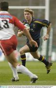 6 December 2003; Brian O'Driscoll, Leinster, in action against Biarritz's Guillaume Bousses. Heineken Cup, Pool 3, Round 1, Leinster Lions v Biarritz Olympique, Lansdowne Road, Dublin. Picture credit; Brendan Moran / SPORTSFILE *EDI*