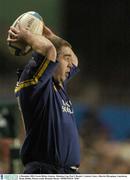 6 December 2003; Gavin Hickie, Leinster. Heineken Cup, Pool 3, Round 1, Leinster Lions v Biarritz Olympique, Lansdowne Road, Dublin. Picture credit; Brendan Moran / SPORTSFILE *EDI*