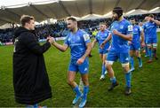 12 January 2020; Josh van der Flier, left, and Dave Kearney of Leinster following the Heineken Champions Cup Pool 1 Round 5 match between Leinster and Lyon at the RDS Arena in Dublin. Photo by Ramsey Cardy/Sportsfile