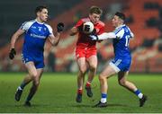 18 January 2020; Michael O'Neill of Tyrone in action against Niall Kearns and Dessie Ward of Monaghan during the Bank of Ireland Dr McKenna Cup Final between Monaghan and Tyrone at Athletic Grounds in Armagh. Photo by Oliver McVeigh/Sportsfile