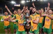 19 January 2020; Corofin players celebrate with the Andy Merrigan Cup the AIB GAA Football All-Ireland Senior Club Championship Final between Corofin and Kilcoo at Croke Park in Dublin. Photo by Sam Barnes/Sportsfile