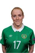 24 November 2015; Méabh De Búrca during a Republic of Ireland Women's Portrait Session  at Castleknock Hotel in Castleknock, Dublin. Photo by Seb Daly/Sportsfile