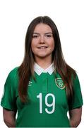 24 November 2015; Clare Shine during a Republic of Ireland Women's Portrait Session  at Castleknock Hotel in Castleknock, Dublin. Photo by Seb Daly/Sportsfile