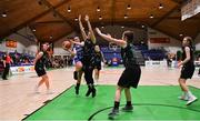 24 January 2020; Kellie Raethorne of Waterford United Wildcats in action against Jasmine Burke of Portlaoise Panthers during the Hula Hoops U18 Women’s National Cup Final match between Portlaoise Panthers and Waterford Wildcats at the National Basketball Arena in Tallaght, Dublin. Photo by Brendan Moran/Sportsfile