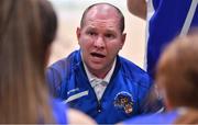 24 January 2020; Waterford United Wildcats coach Tommy O’Mahony during the Hula Hoops U18 Women’s National Cup Final match between Portlaoise Panthers and Waterford Wildcats at the National Basketball Arena in Tallaght, Dublin. Photo by Brendan Moran/Sportsfile