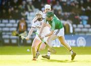 26 January 2020; Darragh Clinton of Westmeath in action against Darren Morrissey of Galway during the Allianz Hurling League Division 1 Group A Round 1 match between Galway and Westmeath at Pearse Stadium in Galway. Photo by Daire Brennan/Sportsfile