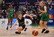 26 January 2020; Edel Thornton of Trinity Meteors in action against Gillian Wheeler of Portlaoise Panthers during the Hula Hoops Women’s Division One National Cup Final between Portlaoise Panthers and Trinity Meteors at the National Basketball Arena in Tallaght, Dublin. Photo by Brendan Moran/Sportsfile