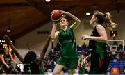 26 January 2020; Lisa Blaney of Portlaoise Panthers in action against Lauren Grigsby of Trinity Meteors during the Hula Hoops Women’s Division One National Cup Final between Portlaoise Panthers and Trinity Meteors at the National Basketball Arena in Tallaght, Dublin. Photo by Brendan Moran/Sportsfile