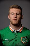 27 March 2016; James McClean during a Republic of Ireland Portrait Session at Castleknock Hotel in Dublin. Photo by David Maher/Sportsfile