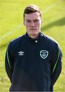 13 March 2017; Matthew Connor during a Colleges & Universities Squad Portraits session at Home Farm FC in Whitehall, Dublin. Photo by David Fitzgerald/Sportsfile