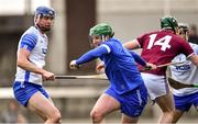 2 February 2020; Waterford goalkeeper Billy Nolan gets past Darragh Clinton of Westmeath, 14, during the Allianz Hurling League Division 1 Group A Round 2 match between Westmeath and Waterford at TEG Cusack Park in Mullingar, Westmeath. Photo by Piaras Ó Mídheach/Sportsfile