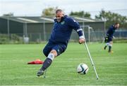 30 September 2017; Chris McElligott during a Republic of Ireland Amputee Training Session at AUL Complex in Clonshaugh, Dublin. Photo by Sam Barnes/Sportsfile