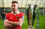 5 February 2020; Ciaran Kilduff of Shelbourne during the launch of the 2020 SSE Airtricity League season at the Sport Ireland National Indoor Arena in Dublin. Photo by Stephen McCarthy/Sportsfile