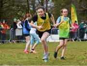 8 February 2020; Anna Lucey-O'Sullivan of North Cork AC in action during the under-12 girls relay at the Irish Life Health National Intermediate, Master, Juvenile B & Relays Cross Country at Avondale in Rathdrum, Co Wicklow.  Photo by Matt Browne/Sportsfile