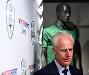 10 February 2020; The Football Association of Ireland are delighted to announce a new partnership with the leading Irish sports retailer INTERSPORT Elverys, as the new title sponsor of the FAI Summer Soccer Schools. Pictured during a press conference at the announcement is Republic of Ireland manager Mick McCarthy at INTERSPORT Elverys, Henry Street in Dublin. Photo by Stephen McCarthy/Sportsfile