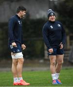 10 February 2020; Max Deegan, left, and Seán Cronin during Leinster Rugby squad training at UCD, Dublin. Photo by Ramsey Cardy/Sportsfile