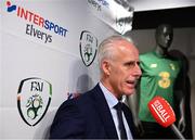 10 February 2020; The Football Association of Ireland are delighted to announce a new partnership with the leading Irish sports retailer INTERSPORT Elverys, as the new title sponsor of the FAI Summer Soccer Schools. Republic of Ireland manager Mick McCarthy in attendance at INTERSPORT Elverys, Henry Street in Dublin. Photo by Stephen McCarthy/Sportsfile