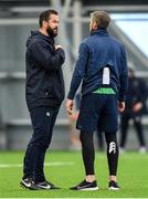 19 February 2020; Head coach Andy Farrell, left, with forwards coach Simon Easterby during Ireland Rugby squad training at IRFU High Performance Centre at the Sport Ireland Campus in Dublin. Photo by Brendan Moran/Sportsfile