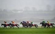 19 February 2020; A general view of runners and riders during the Ten Weeks To Punchestown Festival Mares Maiden Hurdle at Punchestown Racecourse in Kildare. Photo by Harry Murphy/Sportsfile