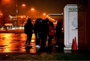 21 February 2020; Cork City supporters queue to purchase tickets prior to the SSE Airtricity League Premier Division match between Shamrock Rovers and Cork City at Tallaght Stadium in Dublin. Photo by Stephen McCarthy/Sportsfile