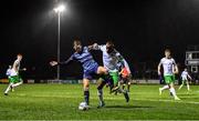 21 February 2020; Joe Doyle of Bray Wanderers in action against Christian Lotefa of Cabinteely during the SSE Airtricity League First Division match between Cabinteely and Bray Wanderers at Stradbrook Road in Blackrock, Dublin.