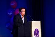 21 February 2020; MC Marty Morrissey speaking during the 2019 LGFA Volunteer of the Year awards night at Croke Park in Dublin.  Photo by Piaras Ó Mídheach/Sportsfile