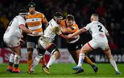 22 February 2020; Boan Venter of Toyota Cheetahs is tackled by Marcell Coetzee of Ulster during the Guinness PRO14 Round 12 match between Ulster and Toyota Cheetahs at Kingspan Stadium in Belfast.  Photo by Oliver McVeigh/Sportsfile