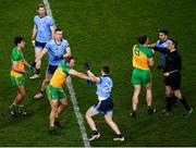 22 February 2020; Donegal and Dublin players, including Michael Murphy of Donegal and Paddy Small of Dublin, tussle during the Allianz Football League Division 1 Round 4 match between Dublin and Donegal at Croke Park in Dublin. Photo by Harry Murphy/Sportsfile