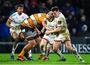 22 February 2020; James Hume of Ulster is tackled by Walt Steenkamp of Toyota Cheetahs during the Guinness PRO14 Round 12 match between Ulster and Toyota Cheetahs at Kingspan Stadium in Belfast.  Photo by Oliver McVeigh/Sportsfile