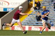 23 February 2020; Cian Darcy of Tipperary in action against Conor Shaw of Westmeath during the Allianz Hurling League Division 1 Group A Round 4 match between Tipperary and Westmeath at Semple Stadium in Thurles, Co Tipperary.  Photo by Michael P Ryan/Sportsfile
