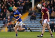 23 February 2020; Cian Darcy of Tipperary celebrates after scoring his sides first goal during the Allianz Hurling League Division 1 Group A Round 4 match between Tipperary and Westmeath at Semple Stadium in Thurles, Co Tipperary.  Photo by Michael P Ryan/Sportsfile