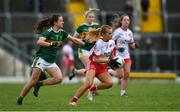 23 February 2020; Emma Brennan of Tyrone in action against Ciara Murphy of Kerry during the Lidl Ladies National Football League Division 2 Round 4 match between Kerry and Tyrone at Fitzgerald Stadium in Killarney, Kerry. Photo by Diarmuid Greene/Sportsfile