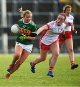 23 February 2020; Andrea Murphy of Kerry in action against Tori McLaughlin of Tyrone during the Lidl Ladies National Football League Division 2 Round 4 match between Kerry and Tyrone at Fitzgerald Stadium in Killarney, Kerry. Photo by Diarmuid Greene/Sportsfile