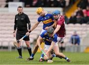 23 February 2020; Alan Flynn and Séamus Callanan of Tipperary in action against Ciarán Doyle of Westmeath during the Allianz Hurling League Division 1 Group A Round 4 match between Tipperary and Westmeath at Semple Stadium in Thurles, Co Tipperary. Photo by Michael P Ryan/Sportsfile