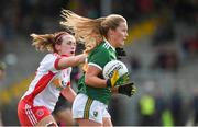 23 February 2020; Andrea Murphy of Kerry in action against Tori McLaughlin of Tyrone during the Lidl Ladies National Football League Division 2 Round 4 match between Kerry and Tyrone at Fitzgerald Stadium in Killarney, Kerry. Photo by Diarmuid Greene/Sportsfile