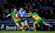 22 February 2020; Colm Basquel of Dublin in action against Eoghan Bán Gallagher, left, and Peadar Mogan of Donegal during the Allianz Football League Division 1 Round 4 match between Dublin and Donegal at Croke Park in Dublin. Photo by Sam Barnes/Sportsfile