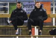 24 February 2020; Graham Burke, left, and Rory Gaffney of Shamrock Rovers prior to the SSE Airtricity League Premier Division match between Waterford United and Shamrock Rovers at the RSC in Waterford. Photo by Stephen McCarthy/Sportsfile