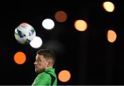 24 February 2020; Lee Grace of Shamrock Rovers warms up prior to the SSE Airtricity League Premier Division match between Waterford United and Shamrock Rovers at the RSC in Waterford. Photo by Stephen McCarthy/Sportsfile