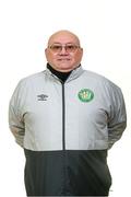 23 February 2020; Kit Manager Vincente Duran during a Bray Wanderers U17 Squad Portrait session at the Carlisle Grounds in Bray, Co. Wicklow. Photo by Harry Murphy/Sportsfile